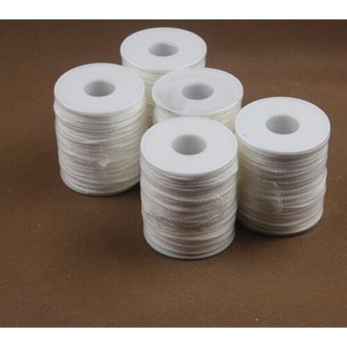 1 Roll Candle Wick Core with 100PCS Metal Candle Wick Sustainer Tabs Candles Making Tools Set for DIY Soy Paraffin Candle Making