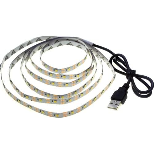 USB LED Strip 5V SMD2835 RGB Changeable LED TV Background Lighting 50CM 1M 2M 3M 4M 5M DIY Flexible LED Light