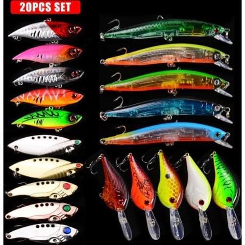 GLS brand 20 Mino suit Luya bait mixed bait about 290G 3D holographic fisheye fishing bait