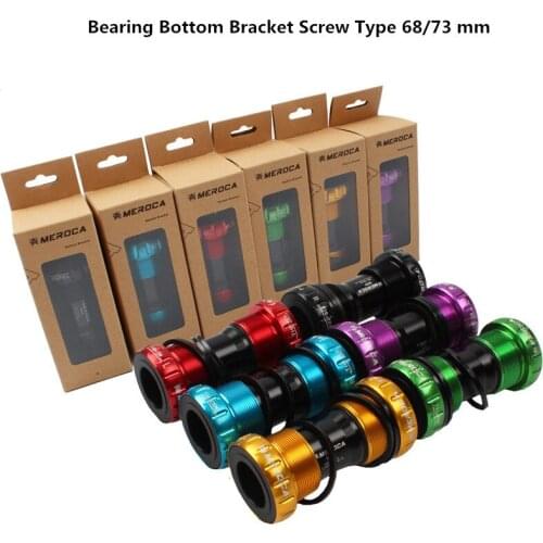Mountain Bike Road Bike Bearing Bottom Bracket Screw Type 68/73 mm Bicycle Waterproof axis cnc Bottom bracket