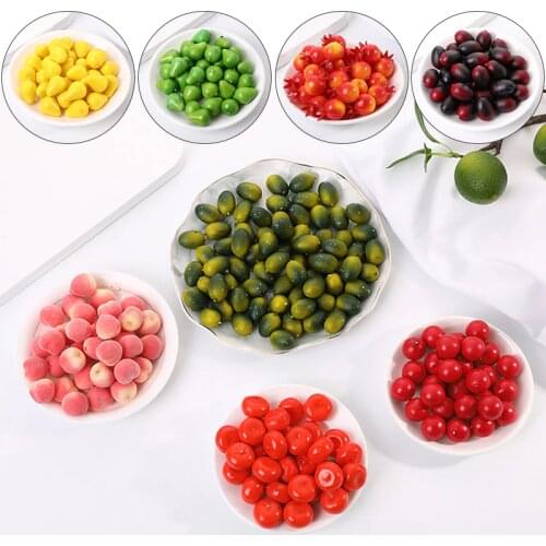 Hot Sale 30Pcs Mini Simulation Small Foam Plastic Fake Artificial Fruit Vegetables Model House Party Kitchen Wedding Decoration