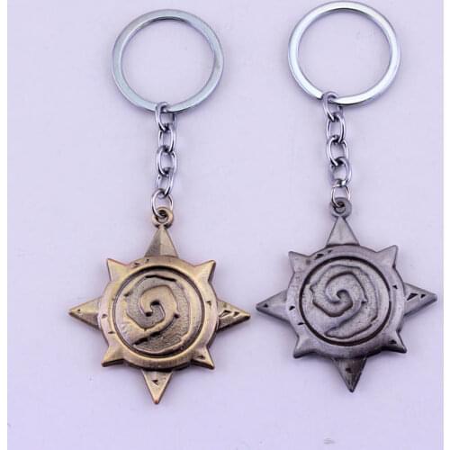 Dongsheng Game Series Hearthstone Heroes of Warcraft Heroes Metal Keychain For Fans Cool Keyring Men Jewelry -50