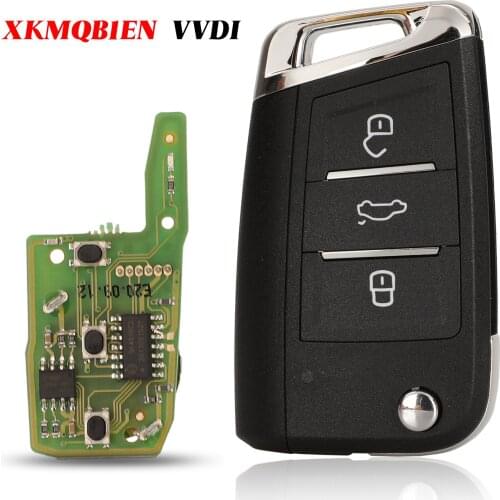 Jingyuqin Xhorse XKMQB1EN VVDI Remote Smart Car Key English Version For VW MQB Series 3Buttons Universal Control Key