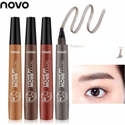TT Perfect Day Eyebrow Pencil Khaki Diary Waterproof Sweat-Proof Long-Lasting Flag Non-Marking Colorful Flag Square Four Forks
