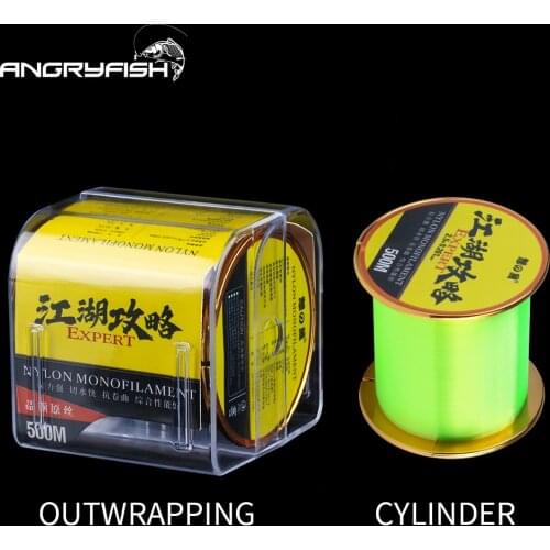 Angryfish 500M Nylon Fishing Line Monofilament Material Super Strong Carp Fishing Line