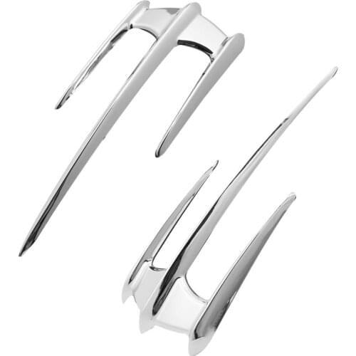 Motorcycle Chrome ABS Front Fairing Fender Trunk Lid Accents For Honda Goldwing GL1800 2001-2017