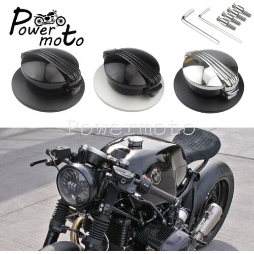 Motorcycle Aluminum Classic Scrambler Fuel Tank Filler Cap Gas Oil Tank Cover Lock For 2014-2019 BMW R NINE T R9T