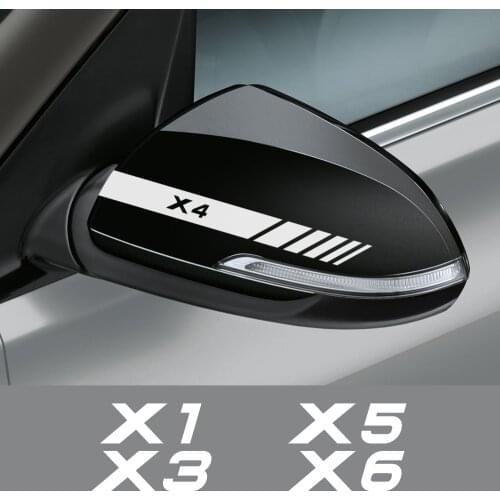 Car Rearview Mirror Stickers For BMW X5 E53 E70 F15 G05 X1 F48 X3 F25 X6 E71 X2 F39 X4 F26 X7 G07 Sport Accessories Vinyl Decals