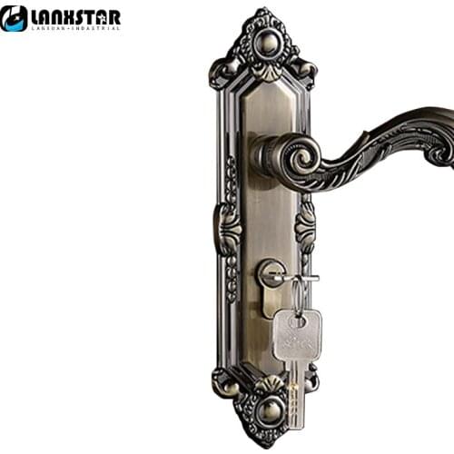 New Processing High Quality Zinc Alloy Handle Lock Split Mechanical Mute Lockset Brass Lockcore Handle-locks