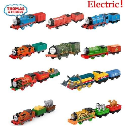 Original Thomas and Friends Electric Battery Train Track Master 1:43 Diecast Motor Metal Model Car Material Kid Toys for Boys
