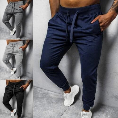 Autumn Men Harem Pants Solid Color Ankle Banded Pants Warm Elastic Waist Stand Pockets Oversize Pants Sweatpants Streetwear 2021