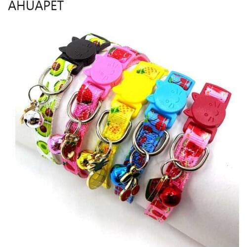 Cat Bell Collars For A Small Dog Collier Pour Chat Gatos Accesorios Puppy Collar Moon Stars Adjustable Suitable Kitten Buckle