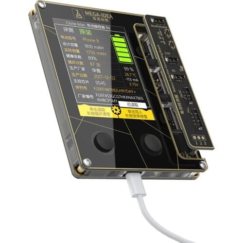 Battery Programmer For iPhone XR XS MAX X 8 7 6 6S 5S 5 Battery Checker Data Read and Write Cycle Clear Efficiency Correction