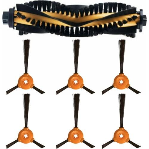 Roller Brush Main Side Brushes Replacement For EcoVacs Deebot 500, Deebot 600, Deebot 601, Deebot 711 Vacuum Cleaner Sweeper New