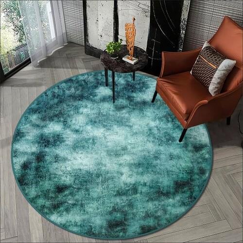 Blue turquoise color living room carpet kitchen round carpet room carpet Blue color anti allergic high quality Free Shipping