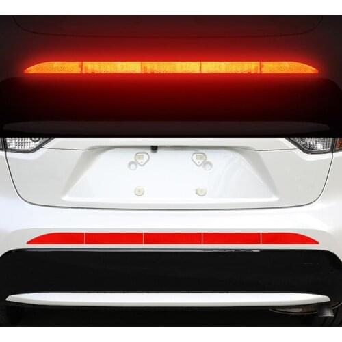 Car Trunk Bumper Reflective Strip warning sticker For Hyundai solaris Verna sonata elantra KIA RIO Ceed Sportage R