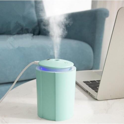 Ultrasonic Mini Air Humidifier 260ML Aroma Essential Oil Diffuser for Home Car USB Fogger Mist Maker with LED Night Lamp 2020