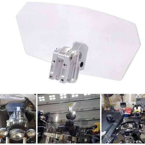 1 PCS Universal Motorcycle Windshield Airflow Adjustable Windscreen Wind Deflector For Harley BMW Honda Yamaha Victory