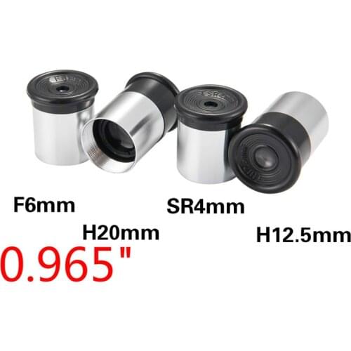 0.965-Inch 24.5mm Sr 4mm F 6mm H 12.5mm H20mm Astronomical Telescope Accessories Eyepiece Monocular Telescope