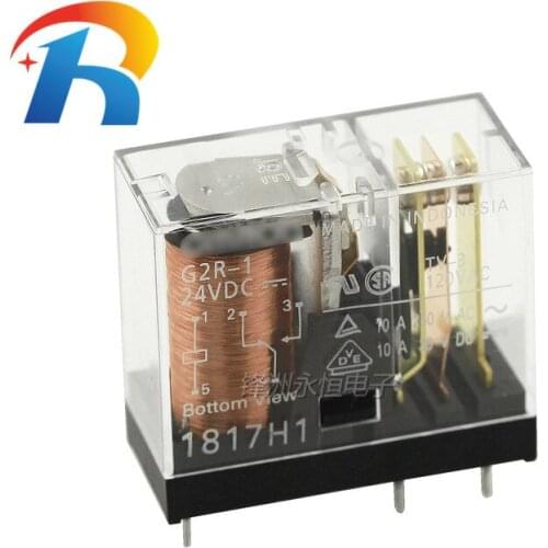 100% New origina G2R-1-24VDC DC24V Omron Relay 5A G2R-1-24V 5PIN