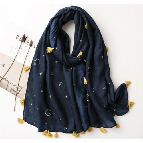 2021 Soft Women Shawls and Wraps Long Tassel Hijab Scarves Spring Autumn Ladies Scarves Pashmina Bandana Foulard