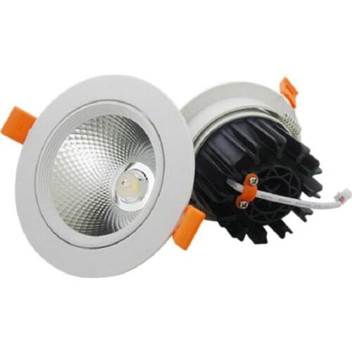 6pcs 10W dimmable LED Downlight Round Recessed Lamp AC110V 240V LED Bulb Bedroom Kitchen Indoor LED Spot Lighting