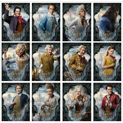 5d Diy Diamond Painting Disney Beauty And The Beast Classic Movie Poster Portrait Diamond Mosaic Cross Stitch Home Decor Gift