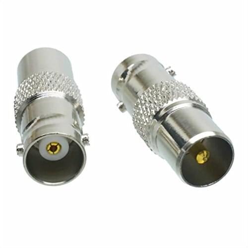 BNC female jack to IEC PAL DVB-T TV male plug RF Adapter connector