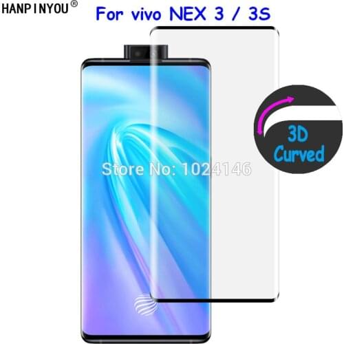 For vivo NEX 3 3S 5G 6.89" 9H Ultra Thin 3D Curved Full Cover Premium Front Clear Tempered Glass Film Screen Protector Guard