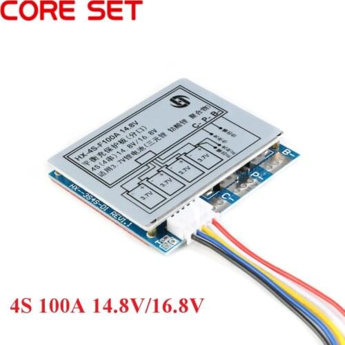 4S 100A 14.8V/16.8V With Balance Li-ion Lithium 18650 Battery PCB BMS PCM Protection Board