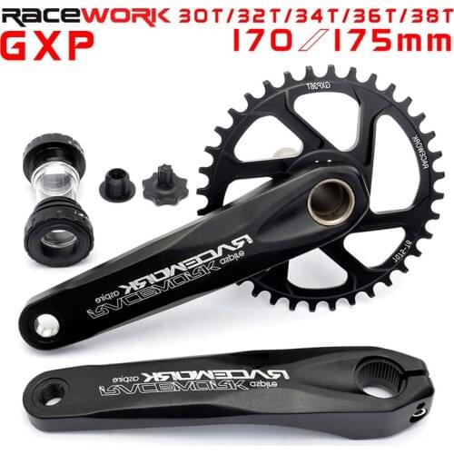Gxp manivela com suporte inferior para bicicleta, 170/175mm para mountain bike, sprocket 30t/32t/34t/36t/38t para sram bicicleta