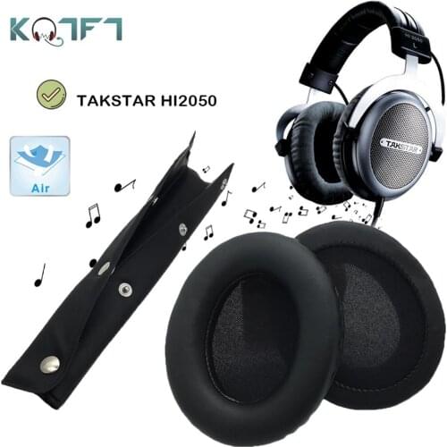 KQTFT Replacement Parts for Takstar HI2050 HI-2050 HI 2050 Headset Earpads Earmuff Cover Cushion Cups Bumper Headband Sleeve