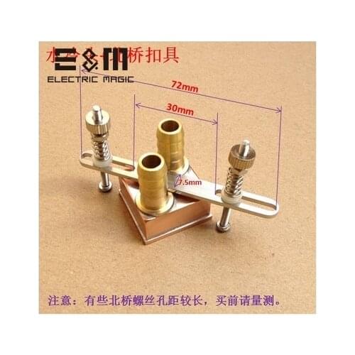 27*27mm Cooper Cooler Water Cooling Heatsink IC Chip Northbridge South North Bridge Radiator for DIY Kit PC Computer