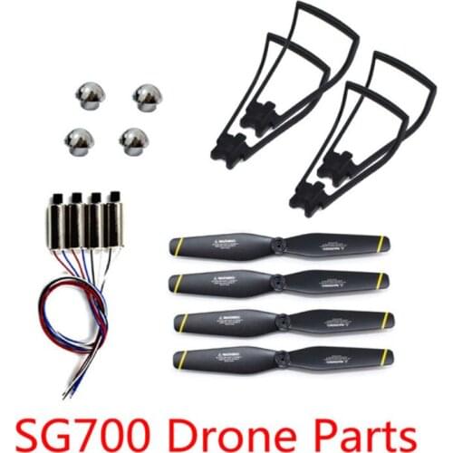 SG700 DM107S Foldable Drone Spare Part Set SG700 DM107S Motor Engine Main Blade Propeller Props Cover Landing Skid Tripod Kit