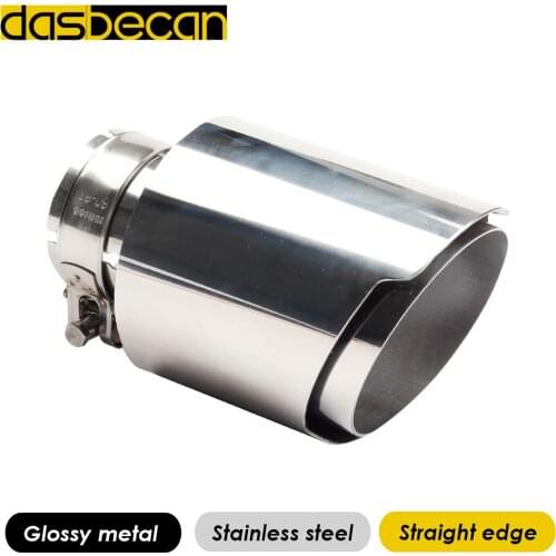 Desbecan Auto Exhaust Muffler Tips Stainless Steel Tail Pipe Universal Modification 3K Carbon Fiber tip Y Model End Tips for AK
