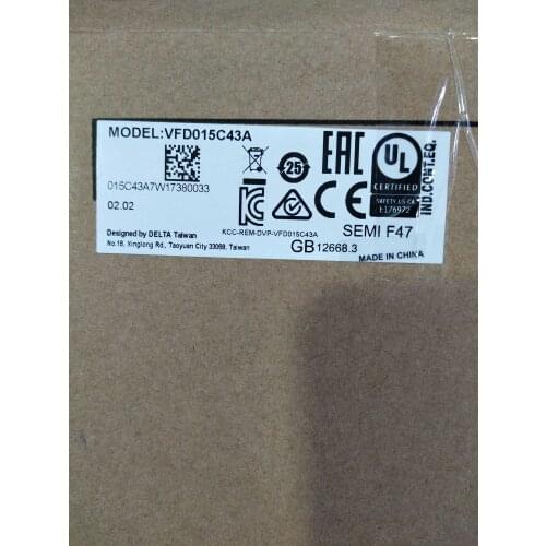 New original C2000 Series inverter VFD015 C43A