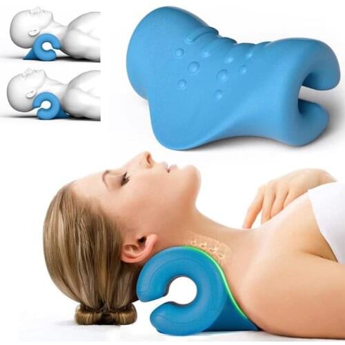 Orthopedic Pillow Neck and Shoulder Relaxer Neck Stretcher Massage Cushion Device Cervical Traction Device Cervical Support 1Pcs