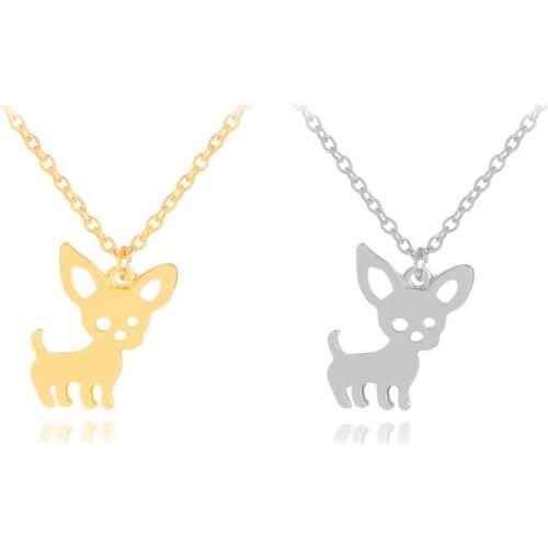 I Love My Dog Breed Silhouette Dog Cute Dog Pet Puppy Rescue Pendant Necklace