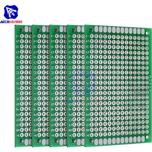 Diymore 5PCS/Lot 4 x 6cm Double Sided PCB Universal Prototyping Printed Circuit Board FR4 PCB 40*60mm
