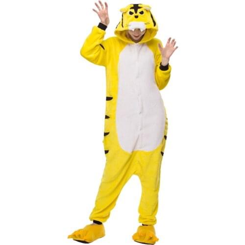 Adult Pajamas Onesie Women Pyjamas Pijama Tiger Animal Sleepwear Onepiece Winter Night Suits