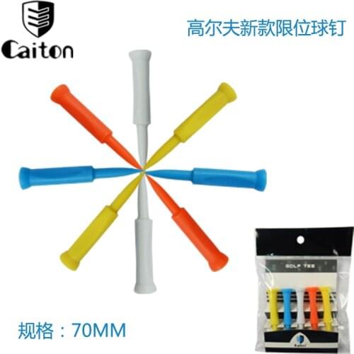 Plastic Step Down Castle Height Control Golf Tees 5pcs/bag Golf Accessories Wholesale multicolor