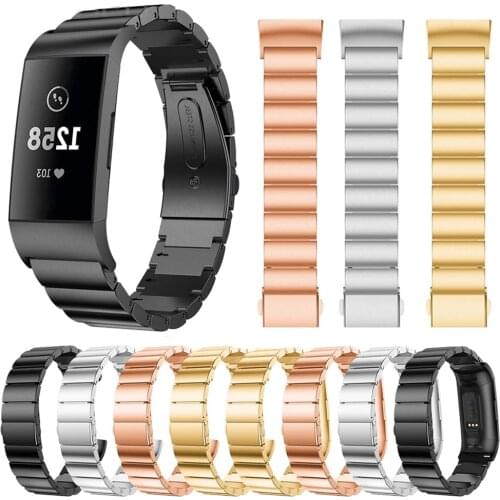 Stainless Steel Bracelet Strap For Fitbit Charge 3 Watch Band Replacement Watchband For Fitbit Charge 4 Wrist Band