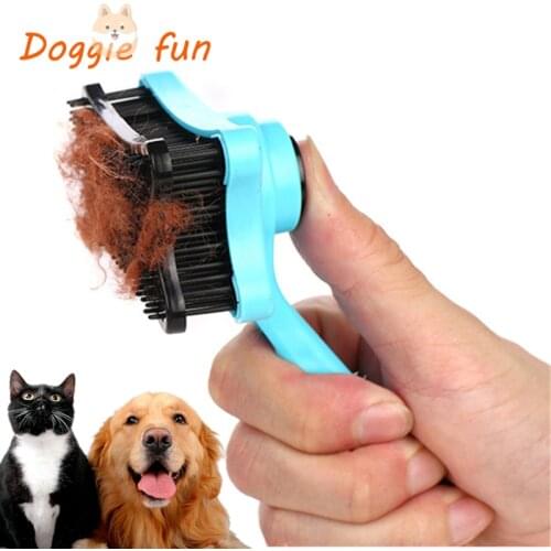 Silicone Multi-Purpose Pet Dog Cat Brush Hair Fur Shedding Trimmer Grooming Rake Professional Removal Massage Comb For Chihuahua