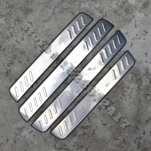 Car styling For KIA Carens 2013 2014 2015 2016 2017 2018 Stainless steel car external Scuff Plate/Door Sill Door Sill