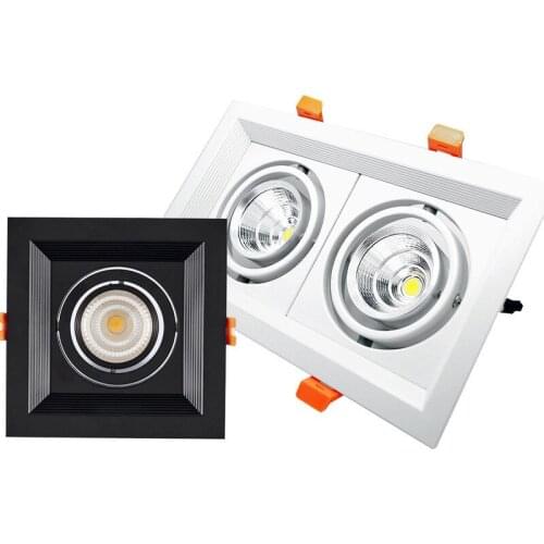 Super Bright Square Dimmable COB LED Recessed Downlight 10W/20W/30W Ceiling Spot Lamp AC220V Home Decor