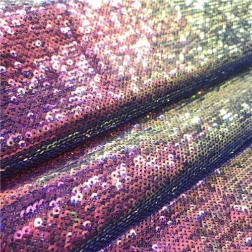 3mm fish scale high density embroidered Sequin fabric for womens evening dress diy sewing materials sequin lace fabric 1Yard