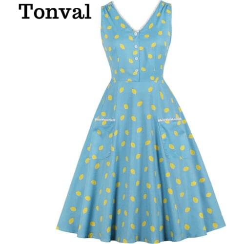 Tonval Blue Summer Dresses China