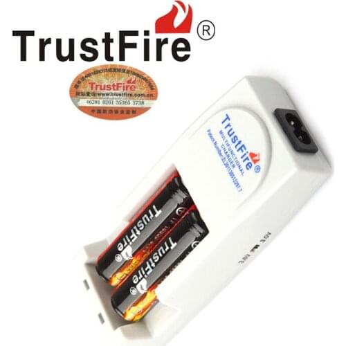 TrustFire TR-001 Universal Lithium Battery Charger + 2 x TrustFire Protected 18650 3.7V 2400mAh Li-ion Rechargeable Batteries