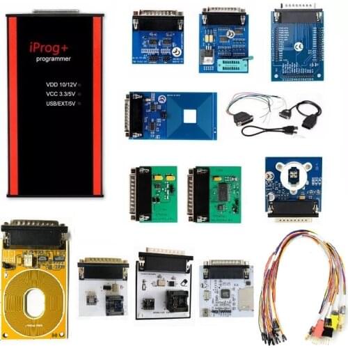 V85 IPROG+ Pro 6 Adapters Full Set Iprog Pro ECU Programmer Eeprom IMMO Car Radio Airbag Reset PK DIGIPROG3 Carprog Iprog Plus