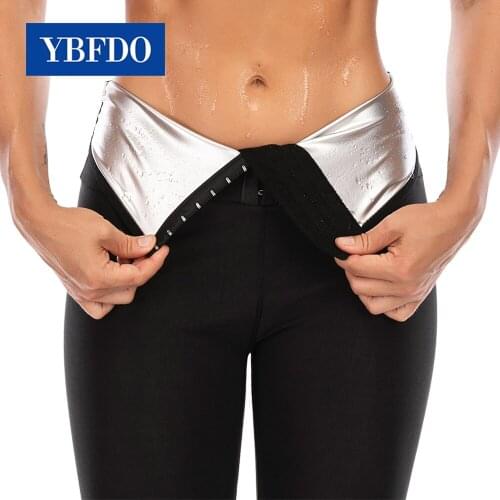 YBFDO Women Thermo Body Shaper Slimming Pants Silver coating Weight Loss Waist Trainer Fat Burning Sweat Sauna Capris Leggings